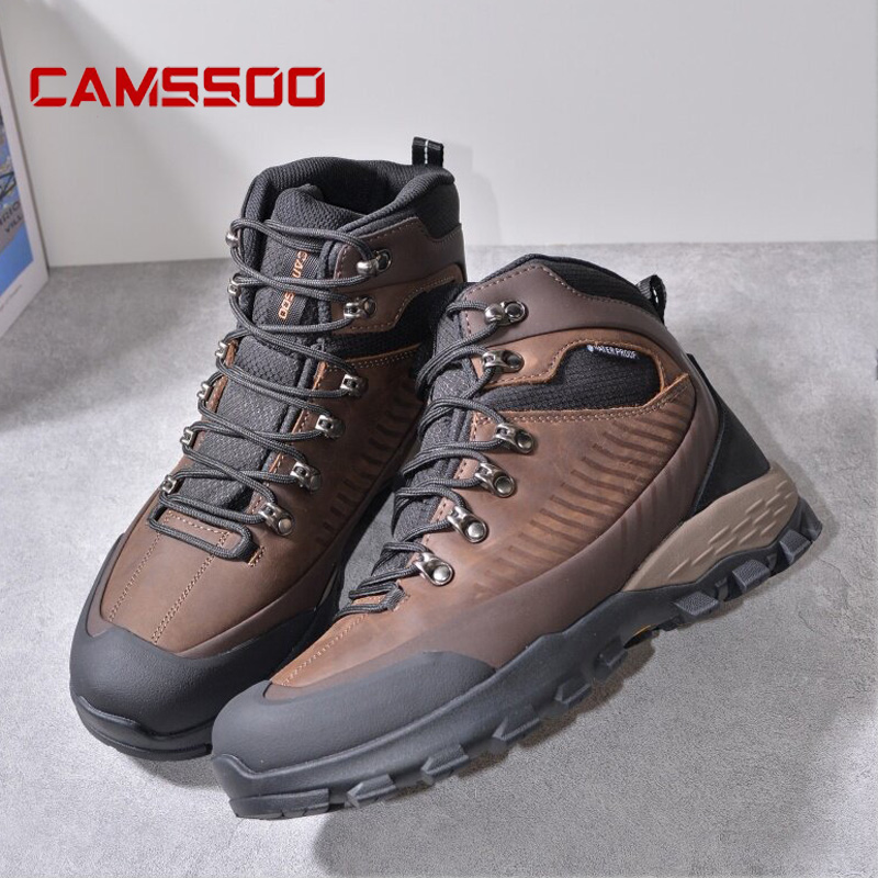 Hunting Outdoor Boots - CAMSSOO cowhide hiking Shoes Men waterproof