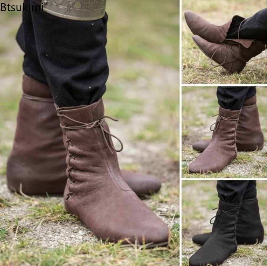 Hunting Outdoor Boots - 2026 Men's Medieval Victoria Renaissance Boots