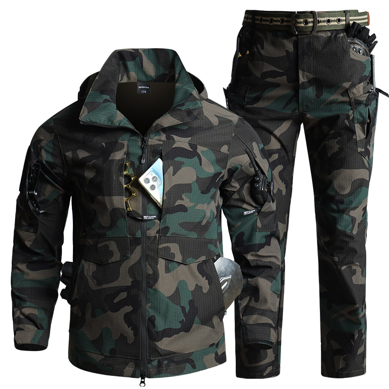 Hunting & Outdoor Supplies Vanderbijlpark - Men Camouflage Tactical Gear Set Hooded