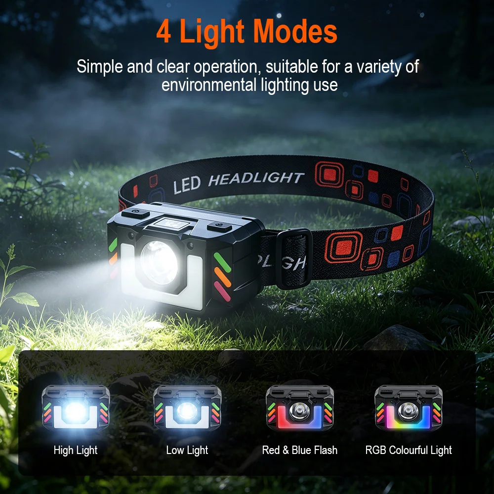 BORUiT 300LM RGB Powerful Moti - Outdoor Hunting Bike ulasan dan harga