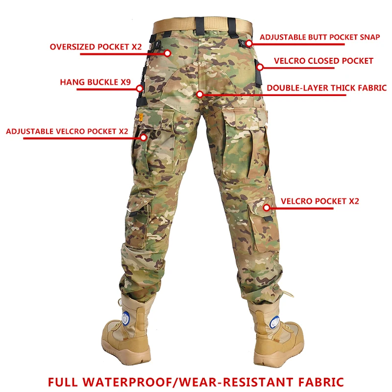 Men Outdoor Tactical Camo Unif - Outdoor Hunting Pants Women ulasan dan harga