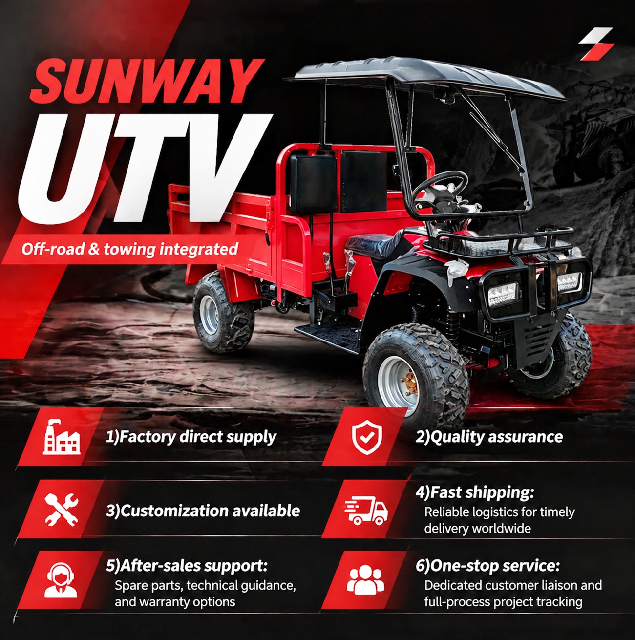 Hot Sale Off-Road Utility Vehi - Outdoor Hunting Vehicle ulasan dan harga