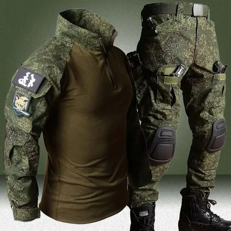 Outdoor RU Camo Tactical Sets  - Outdoor Hunting Pants Women ulasan dan harga