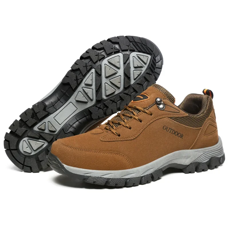 Men's Hiking Shoes Suede Leath - Hunting Outdoor Boots ulasan dan harga