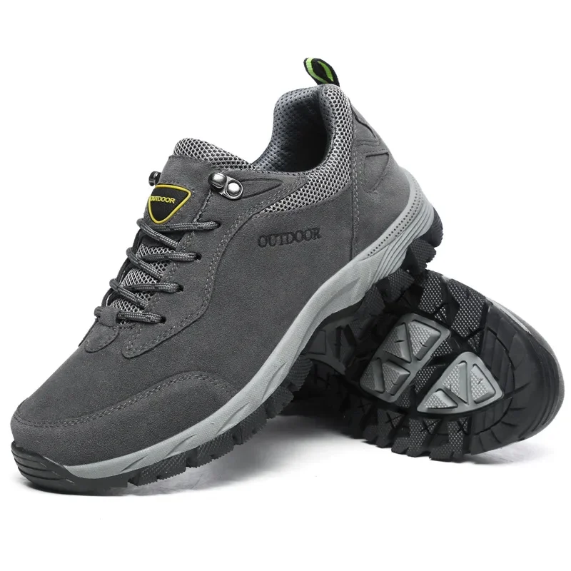 Men's Hiking Shoes Suede Leath - Hunting Outdoor Boots ulasan dan harga