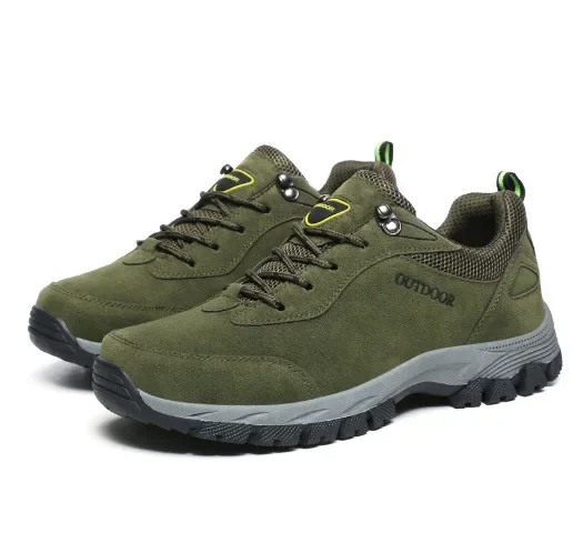 Men's Hiking Shoes Suede Leath - Hunting Outdoor Boots ulasan dan harga
