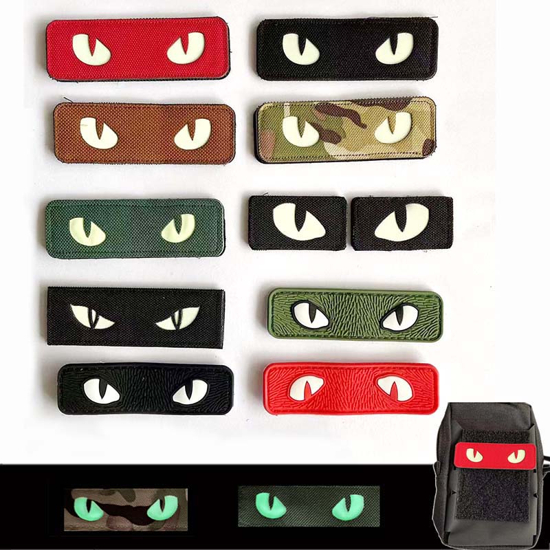 Cat Tiger Eyes,Evil Eye Badge  - Hunting Blind Fabric ulasan dan harga